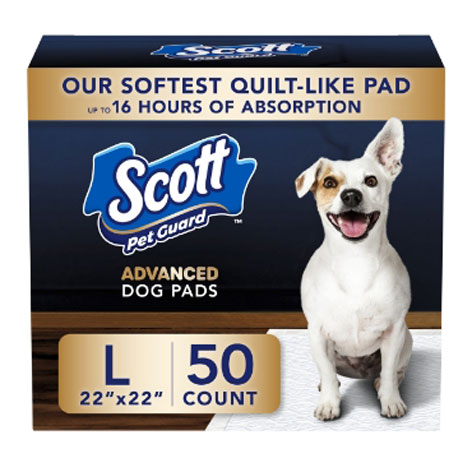 Front image of Scott® Pet Guard Advanced Dog Pads packaging